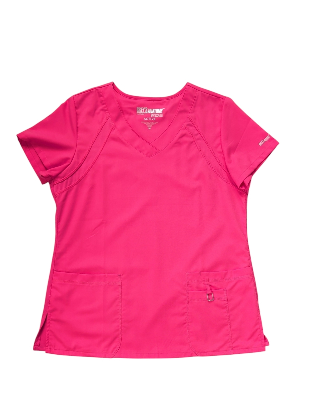 Grey's Anatomy Active by Barco Nursing Scrub Top MEDIUM Pink Style #41447